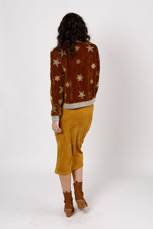 L'Astre Gold Velvet Jacket