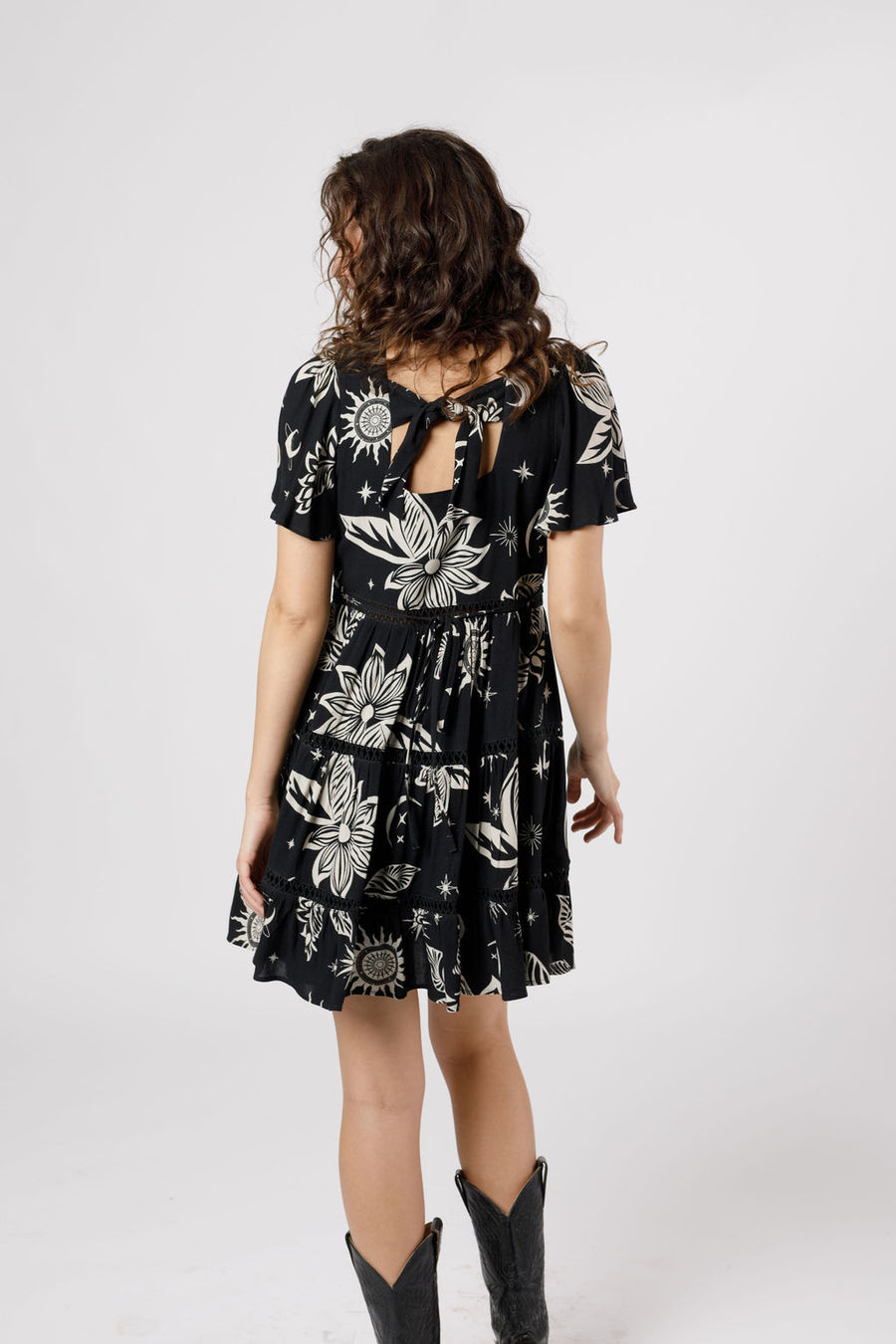 Remy Black Celestial Mini Dress