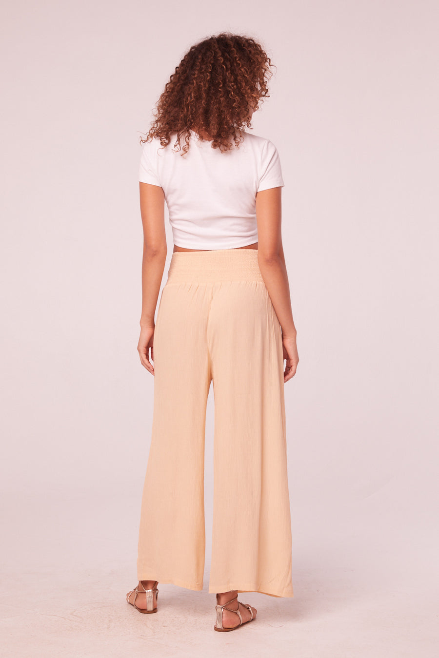 Southport Parchment Smocked Waist Pants