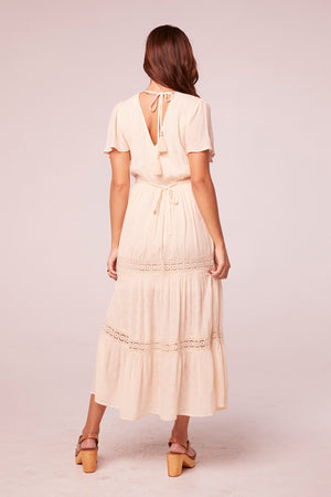 Adhira Bone Lace Inset Maxi Dress