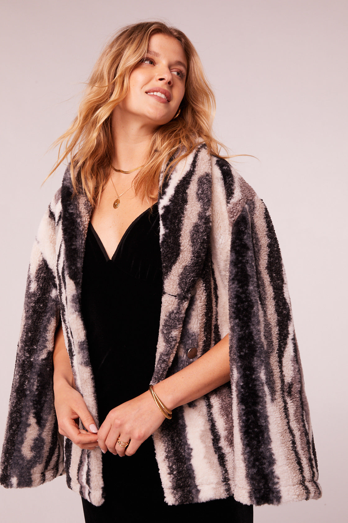 City of Angels Black Stripe Capelet