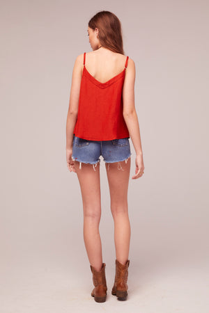 Cosmos Linen Blend Tank Top