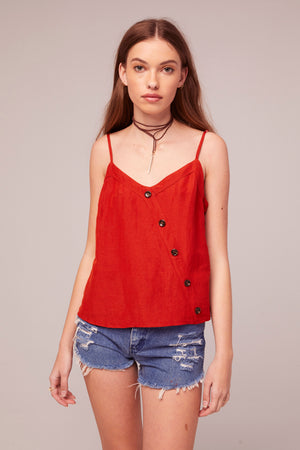 Cosmos Linen Blend Tank Top