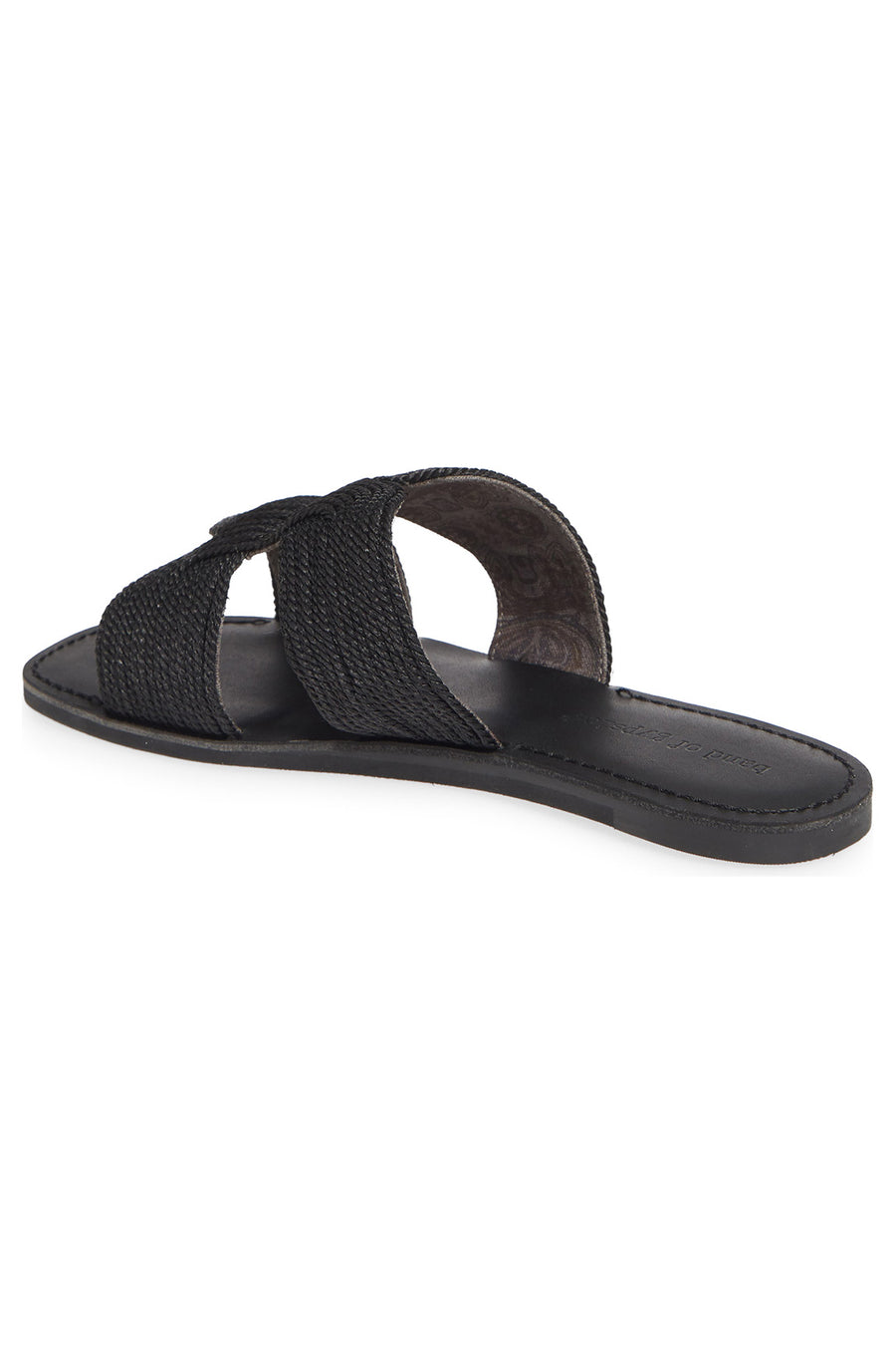 Del Rey Vegan Black Braided Rope Sandal Master