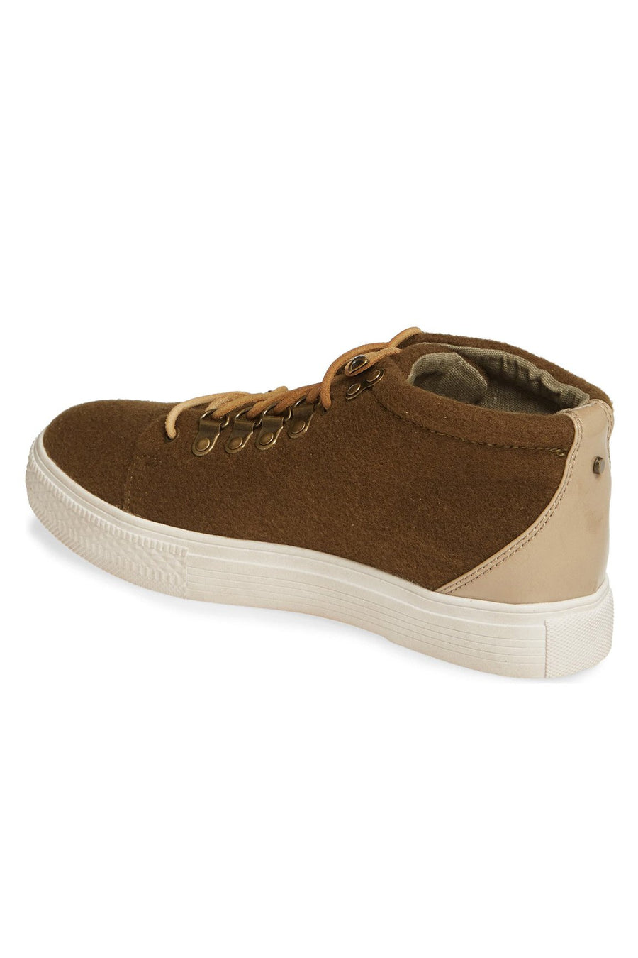 Dove Felt Wool Green High Top Sneaker Master