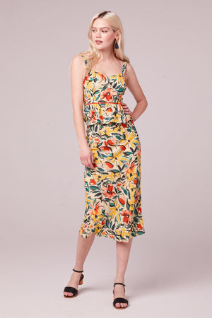 Fano Primary Floral Slip Skirt Master