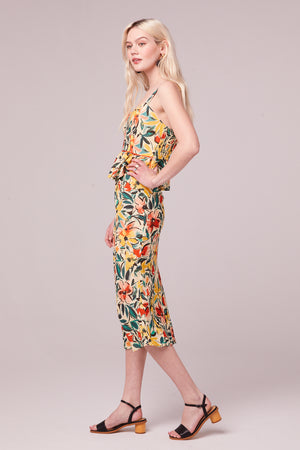 Fano Primary Floral Slip Skirt Side