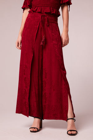 Felice Rhubarb Split Wide Leg Pants