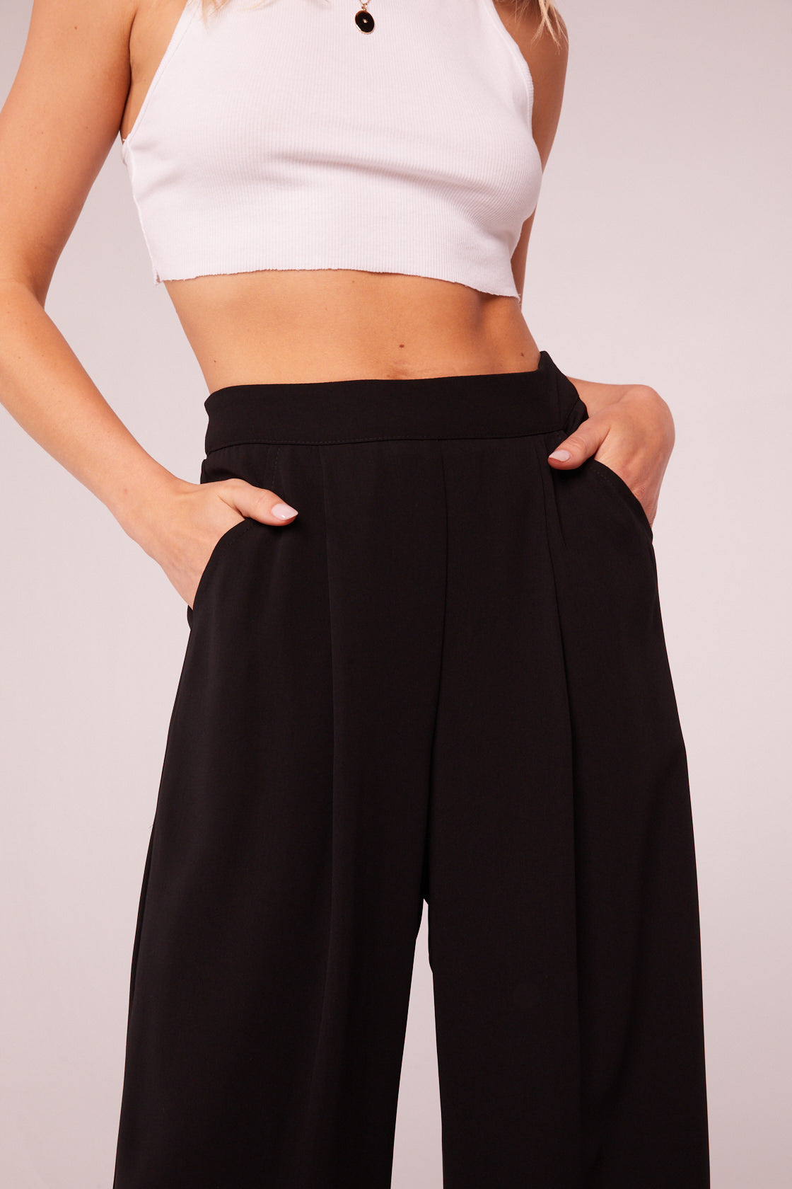 Gloria Black Wide Leg Pants