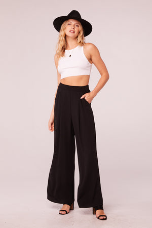 Gloria Black Wide Leg Pants