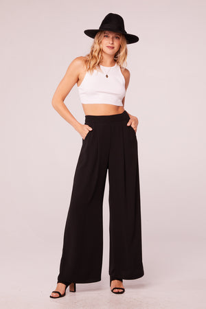 Gloria Black Wide Leg Pants