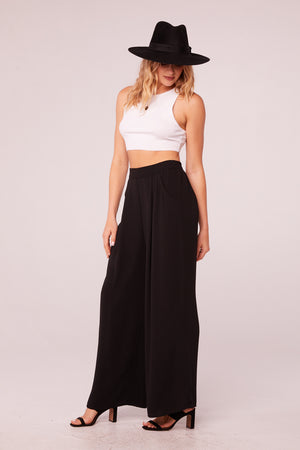 Gloria Black Wide Leg Pants