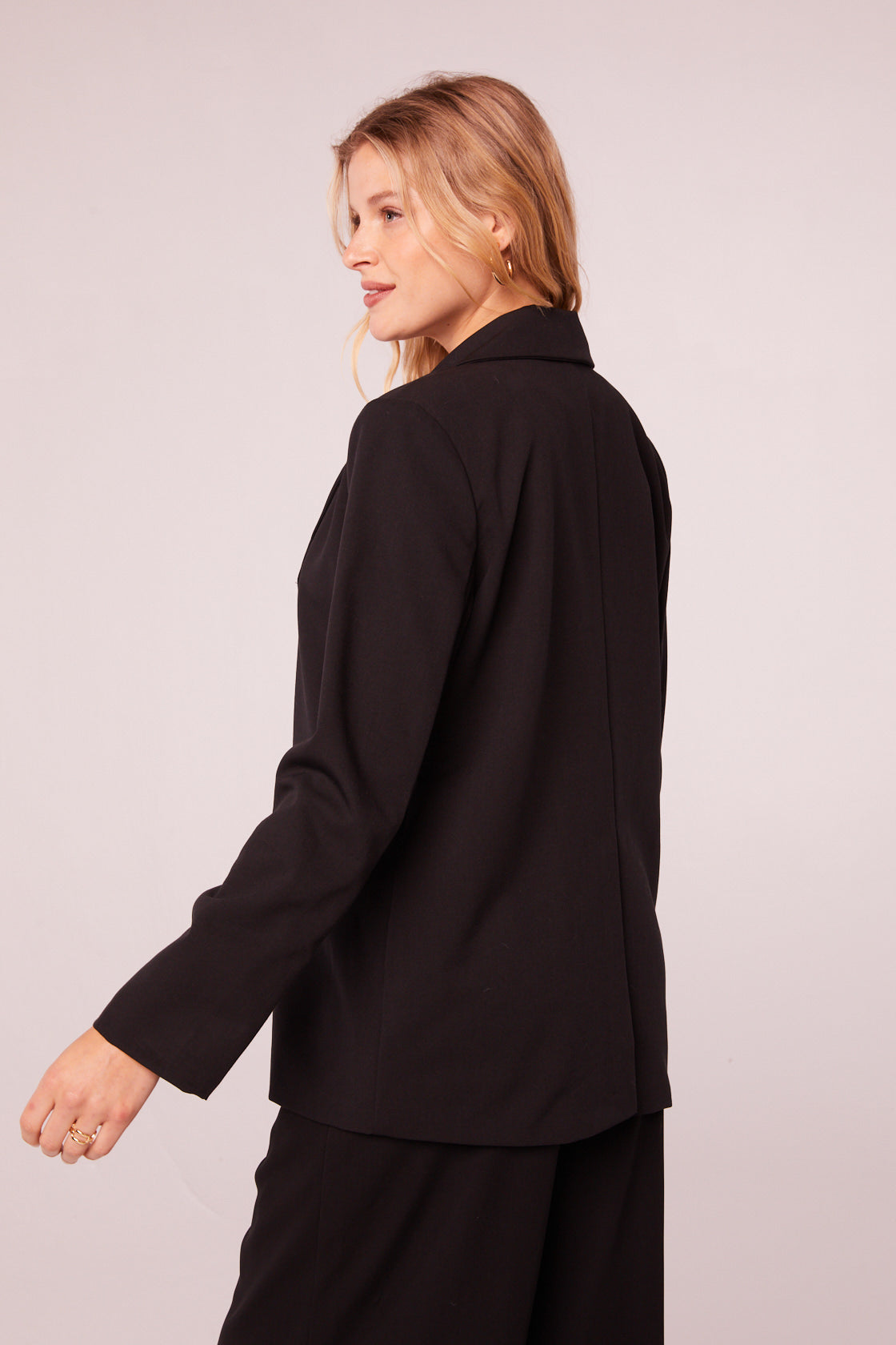 Jackie Black Button Up Blazer