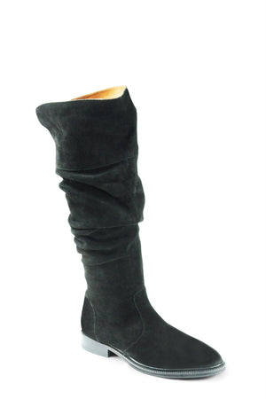Koa Black Suede Slouchy Boot
