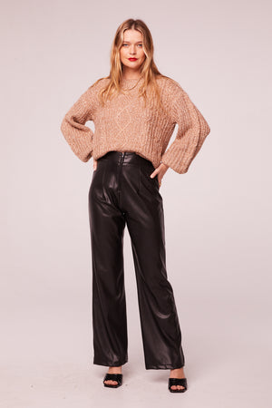 Love Sick Sand Bishop Sleeve Sweater