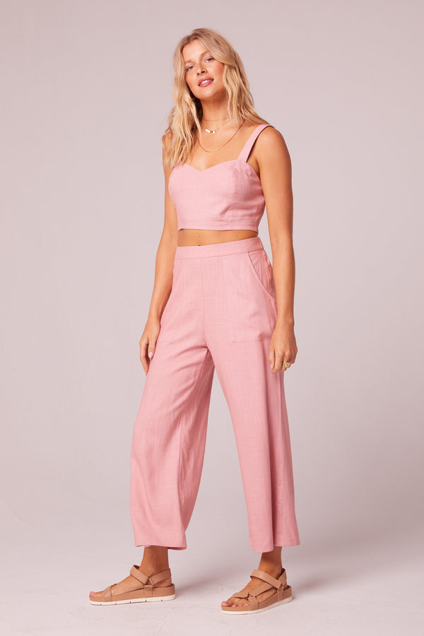 Madara Blush Wide Leg Pants