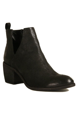 Oslo Black Snake Effect Leather Boot Master