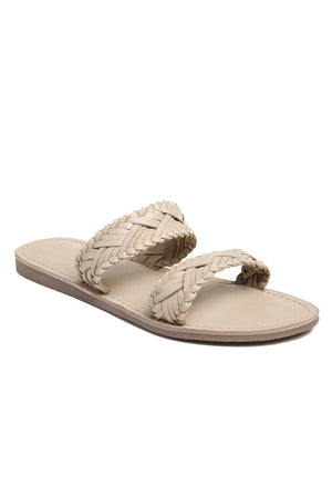 Pier Bone Braided Leather Sandal Front