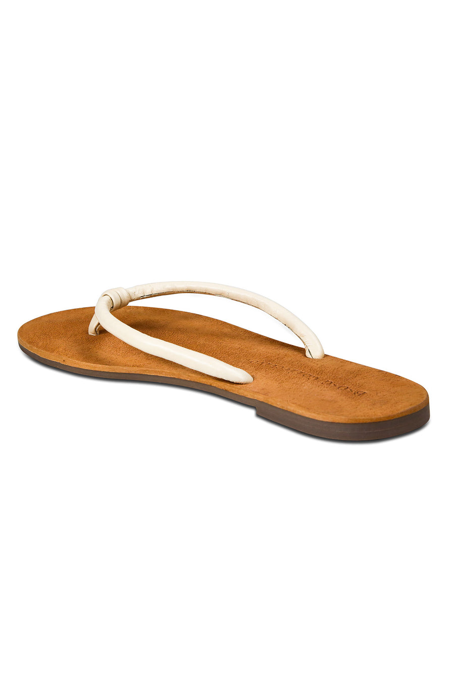 Pipa Ivory Leather Flip Flop Sandal Master