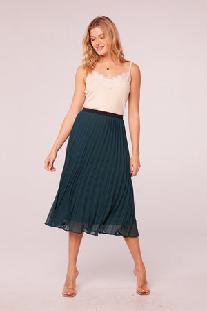 Rigby Pine Pleated Midi Skirt