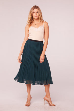 Rigby Pine Pleated Midi Skirt