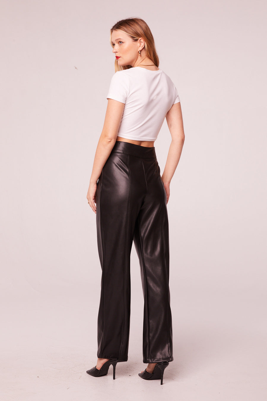 Rock Goddess Black Faux Leather Pants