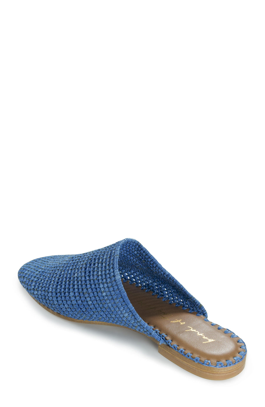 Skate Dusty Blue Raffia Mule