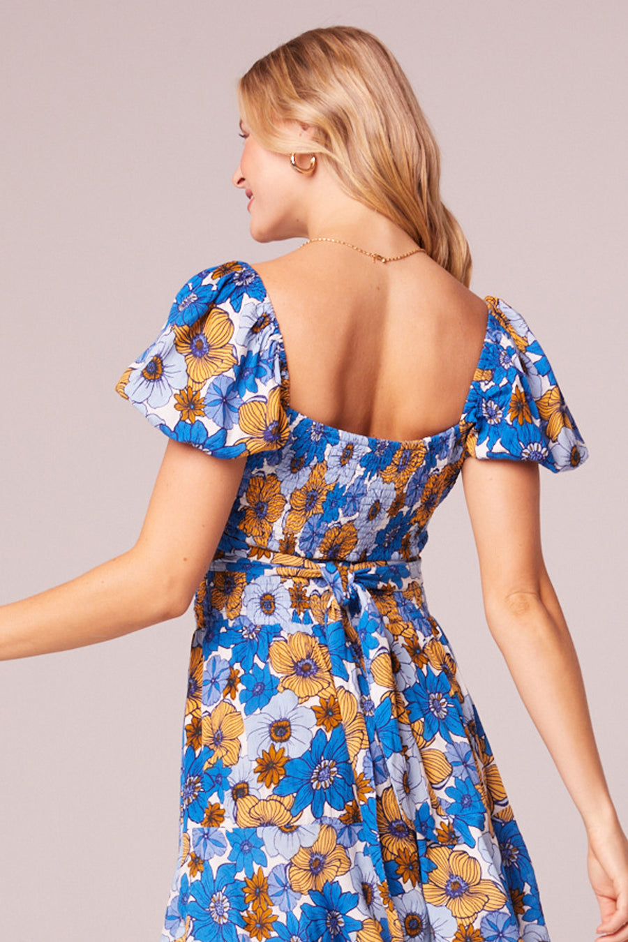 Something About You Royal Blue Floral Crop Top