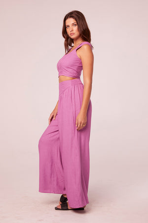 Saiya Mulberry Wide Leg Pants