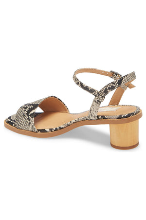  Topanga Snake Vegan Leather Block Heel Sandal Back