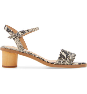  Topanga Snake Vegan Leather Block Heel Sandal Side
