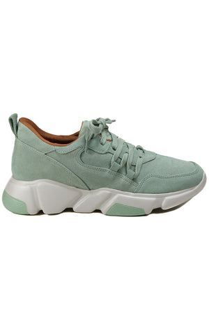 Venus Mint Suede Platform Sneaker Side