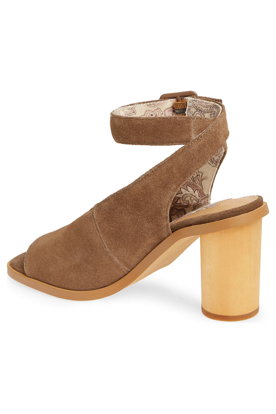 Vista Khaki Suede Ankle Strap Sandal Master