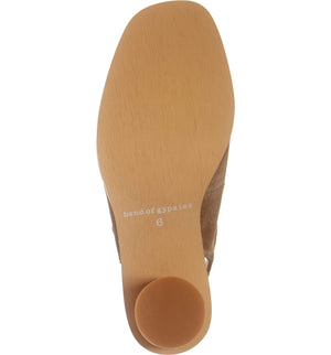 Vista Khaki Suede Ankle Strap Sandal Bottom